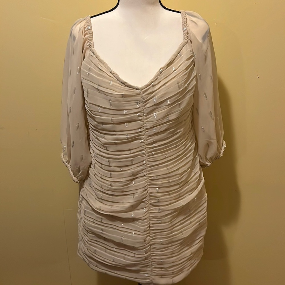 H&M rouched dress